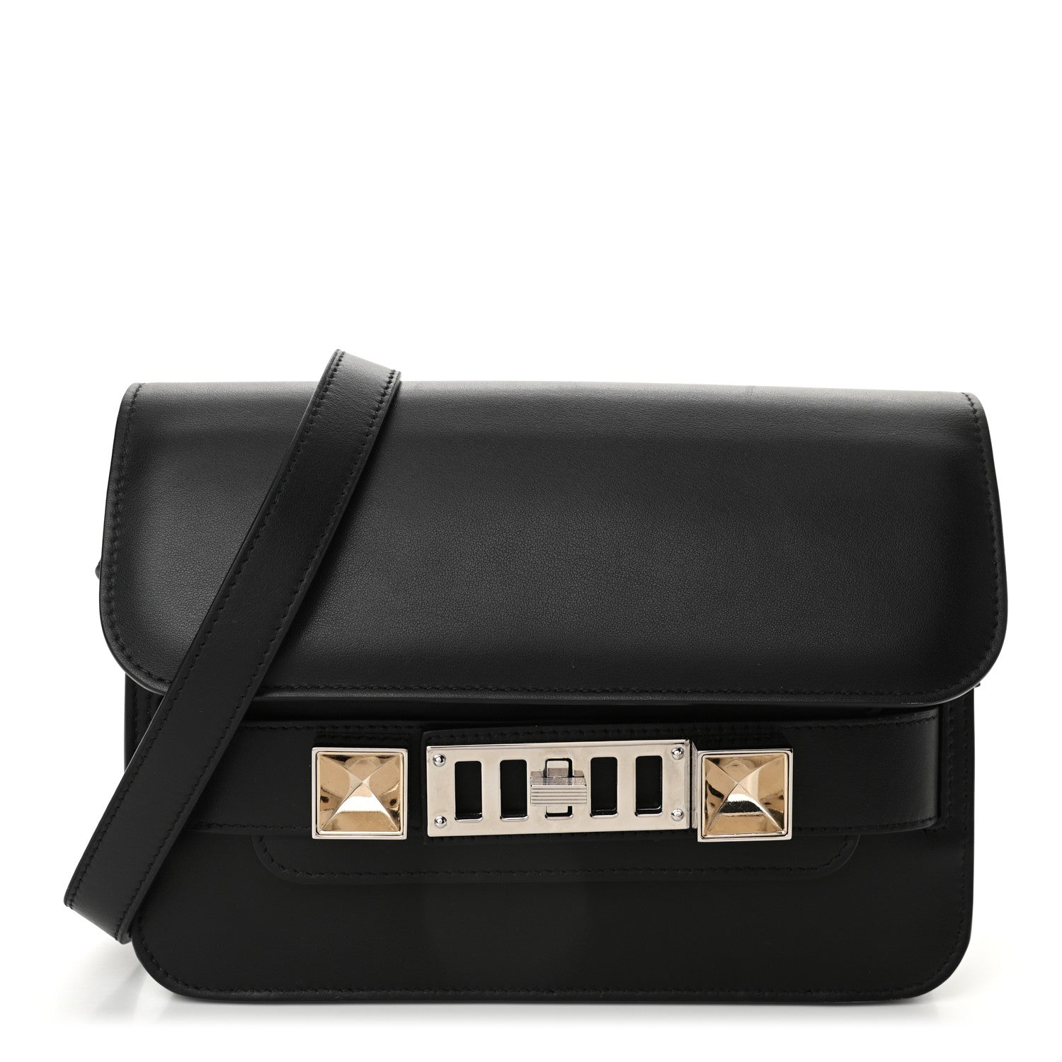 Proenza Schouler Smooth Calfskin Mini PS11 Classic Shoulder Bag Black 1 of 10