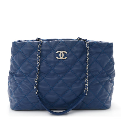 Chanel Calfskin Love Me Tender Large Tote Blue 1 of 10