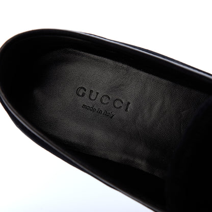 Gucci Velvet Horsebit Womens Jordaan Loafers 36 Black 10 of 15
