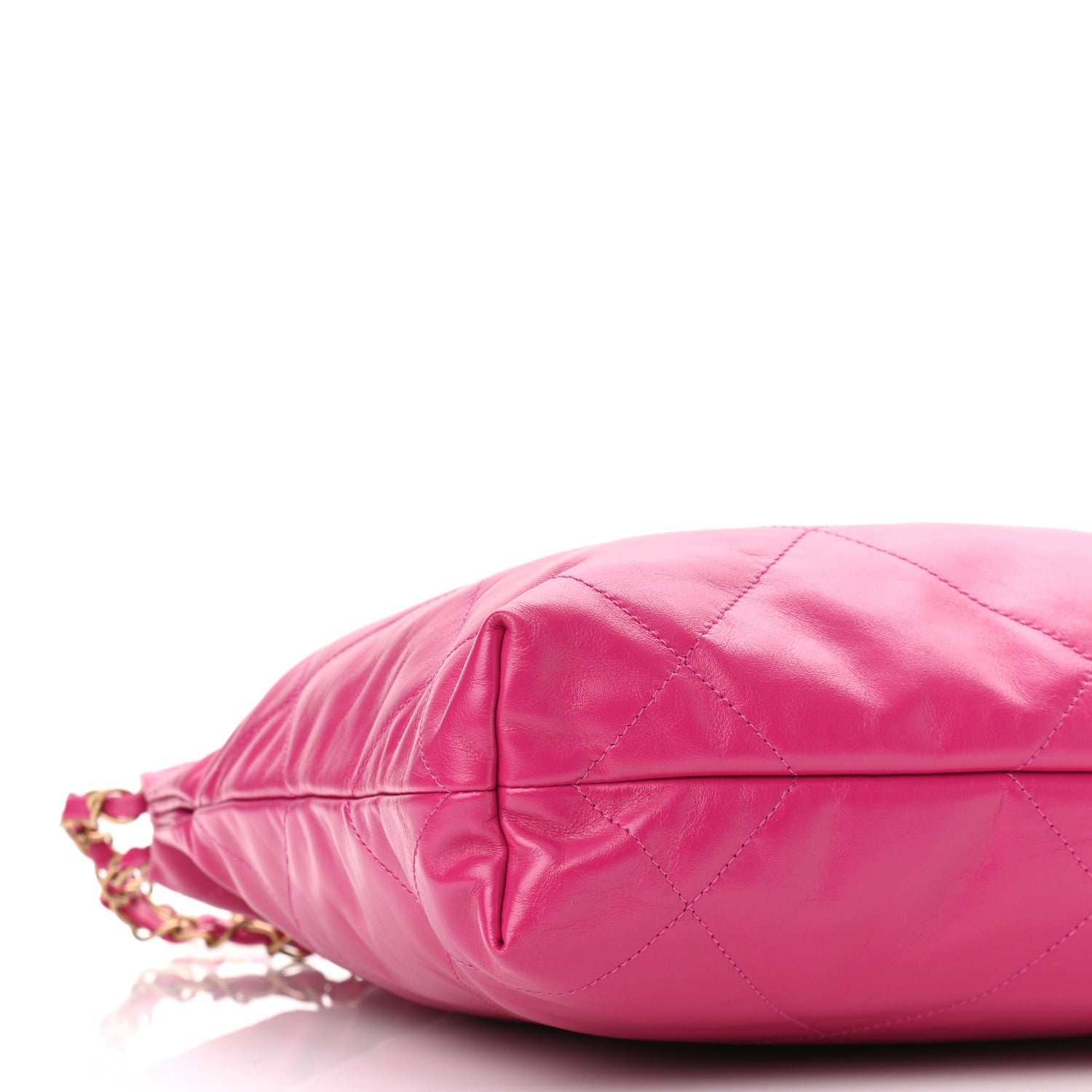 Chanel Shiny Calfskin Quilted Small Chanel 22 Fuchsia 9 of 12