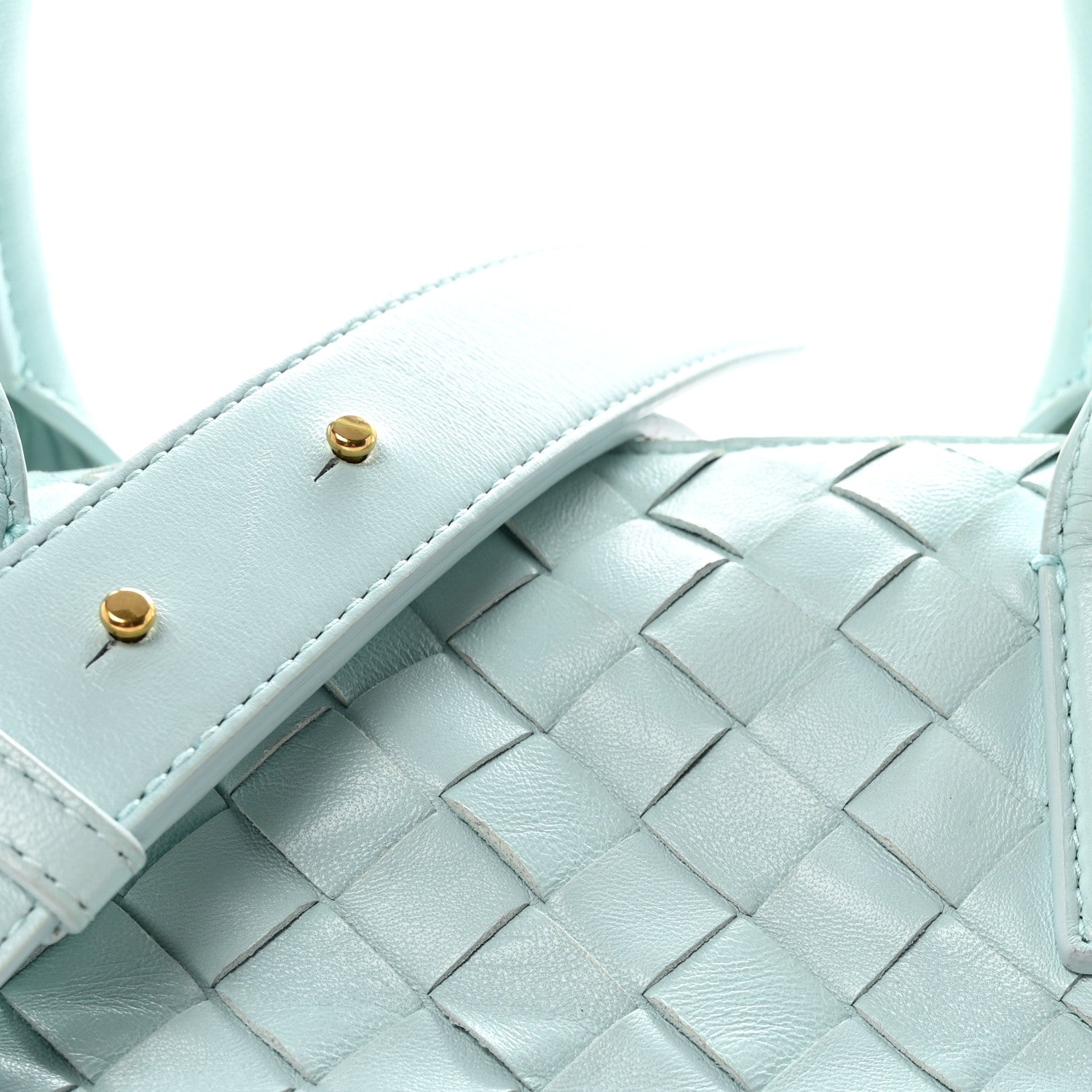 Bottega Veneta Nappa Intrecciato Bauletto Teal Washed 7 of 9