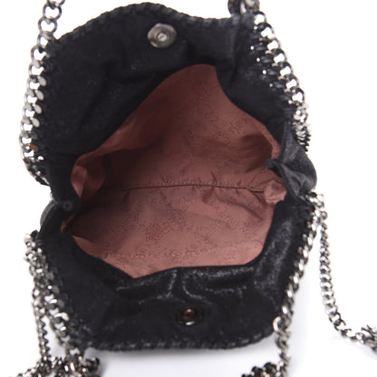 Stella McCartney Shaggy Deer Mini Falabella Fold Over Tote Black 5 of 10