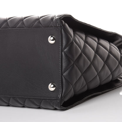 Chanel Calfskin Quilted Large Chic and Soft Shopping Tote Black 11 of 15