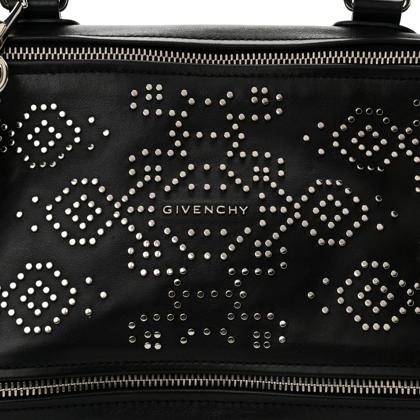 Calfskin Studded Medium Pandora Black
