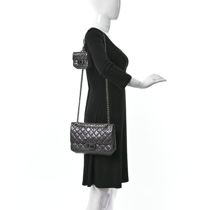 Chanel Metallic Aged Calfskin Quilted 2.55 Reissue 225 Flap Silver 2 of 10