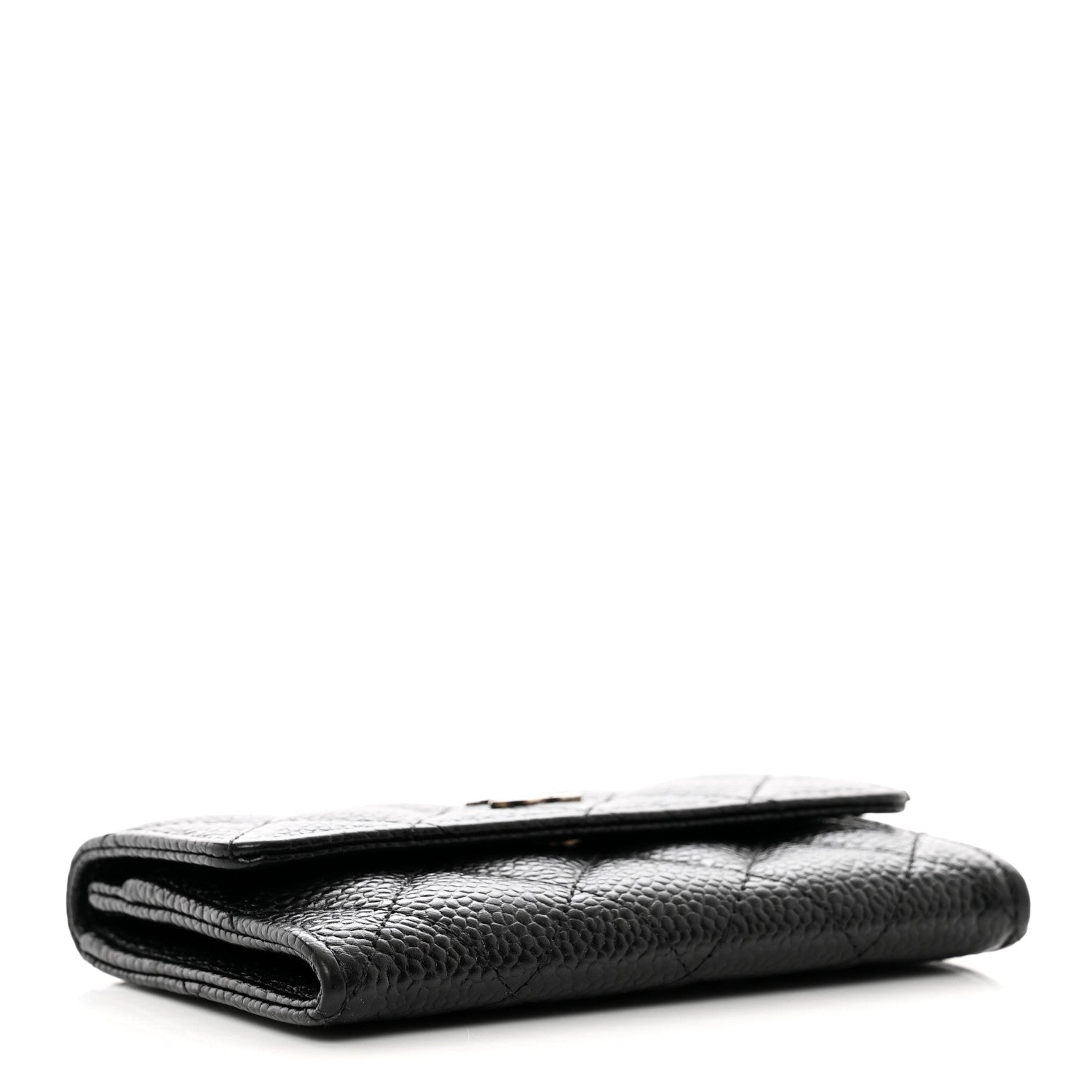 Chanel Caviar Quilted Flap Card Holder Wallet Black 4 of 8