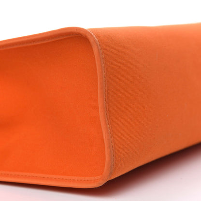 Hermes Vache Hunter Toile Herbag Zip 31 PM Orange 6 of 8