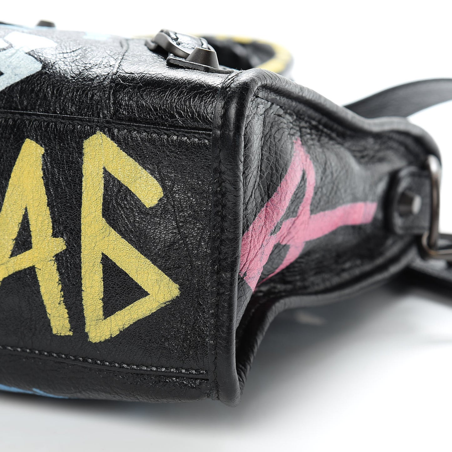 Agneau Graffiti All Over Classic Hardware S City Black Multicolor