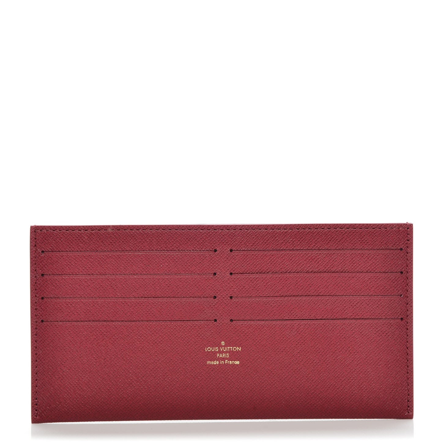 Calfskin Felicie Card Holder Insert Fuchsia