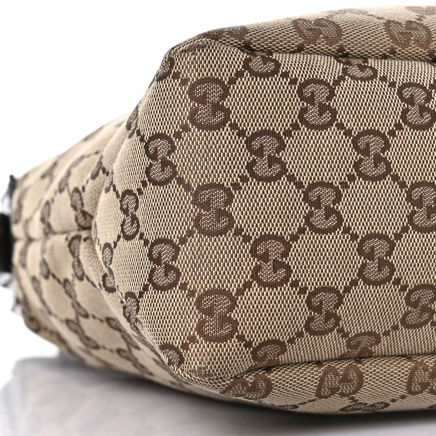Gucci Monogram Medium Horsebit Chain Hobo Dark Brown 8 of 13