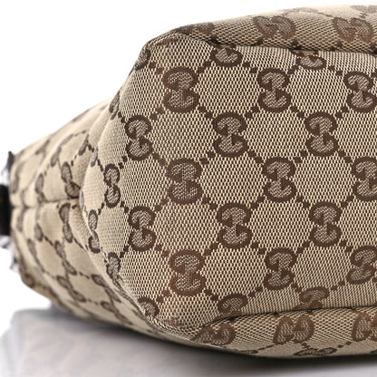 Gucci Monogram Medium Horsebit Chain Hobo Dark Brown 8 of 13