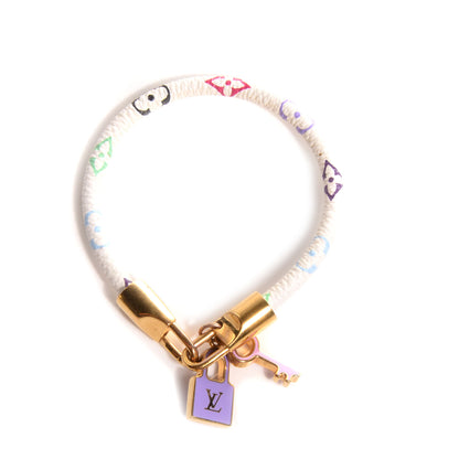 Louis Vuitton Monogram Multicolor Luck It Bracelet 19 White 1 of 5