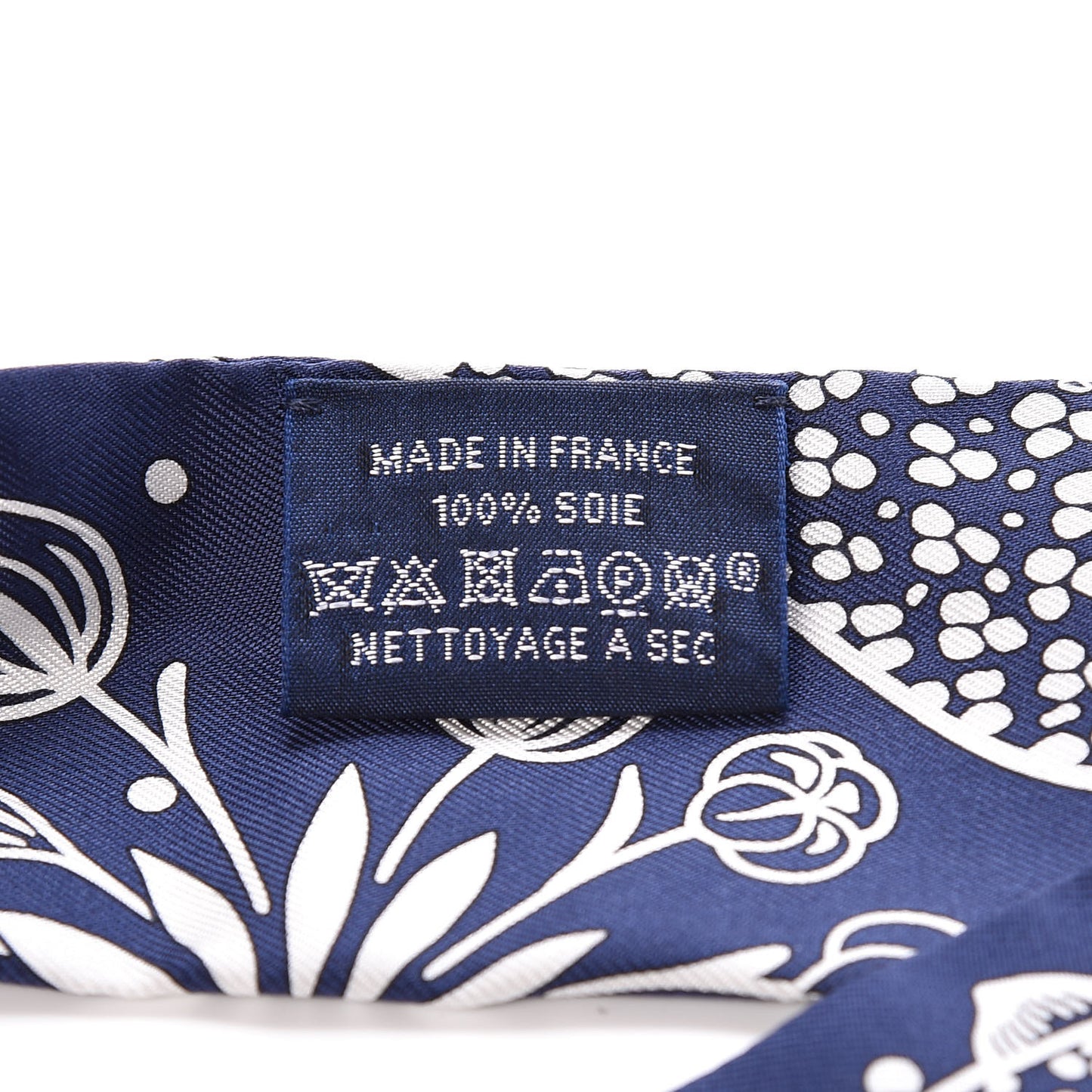 Silk Les Leopards Twilly Marine White