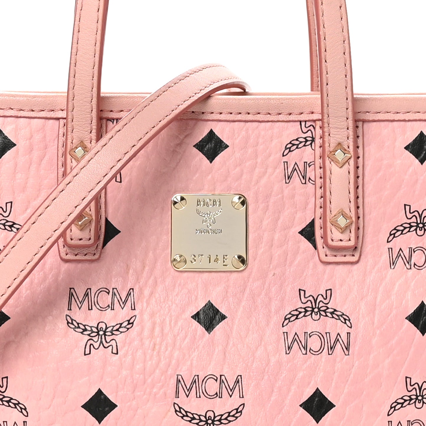 Visetos Mini Anya Top Zip Shopper Tote Soft Pink