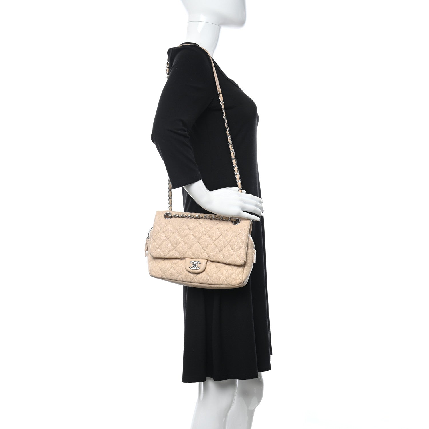 Chanel Caviar Quilted Medium Casual Journey Flap Light Pink 3 of 11