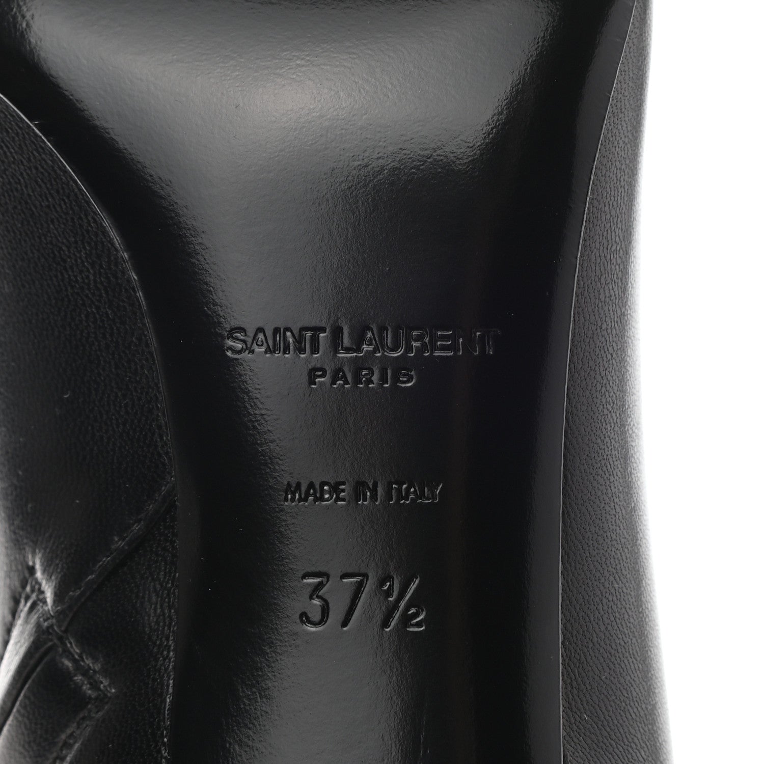 Saint Laurent Calfskin Loulou 70 Ankle Boots 37.5 Black 5 of 7