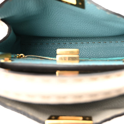 Fendi Cuoio Romano Selleria Medium Peekaboo Iconic Essentially Satchel Latte Laguna Tortora 5 of 9