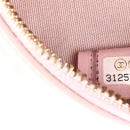 Chanel Calfskin Quilted Pearl Round Clutch With Chain Light Pink 7 of 11
