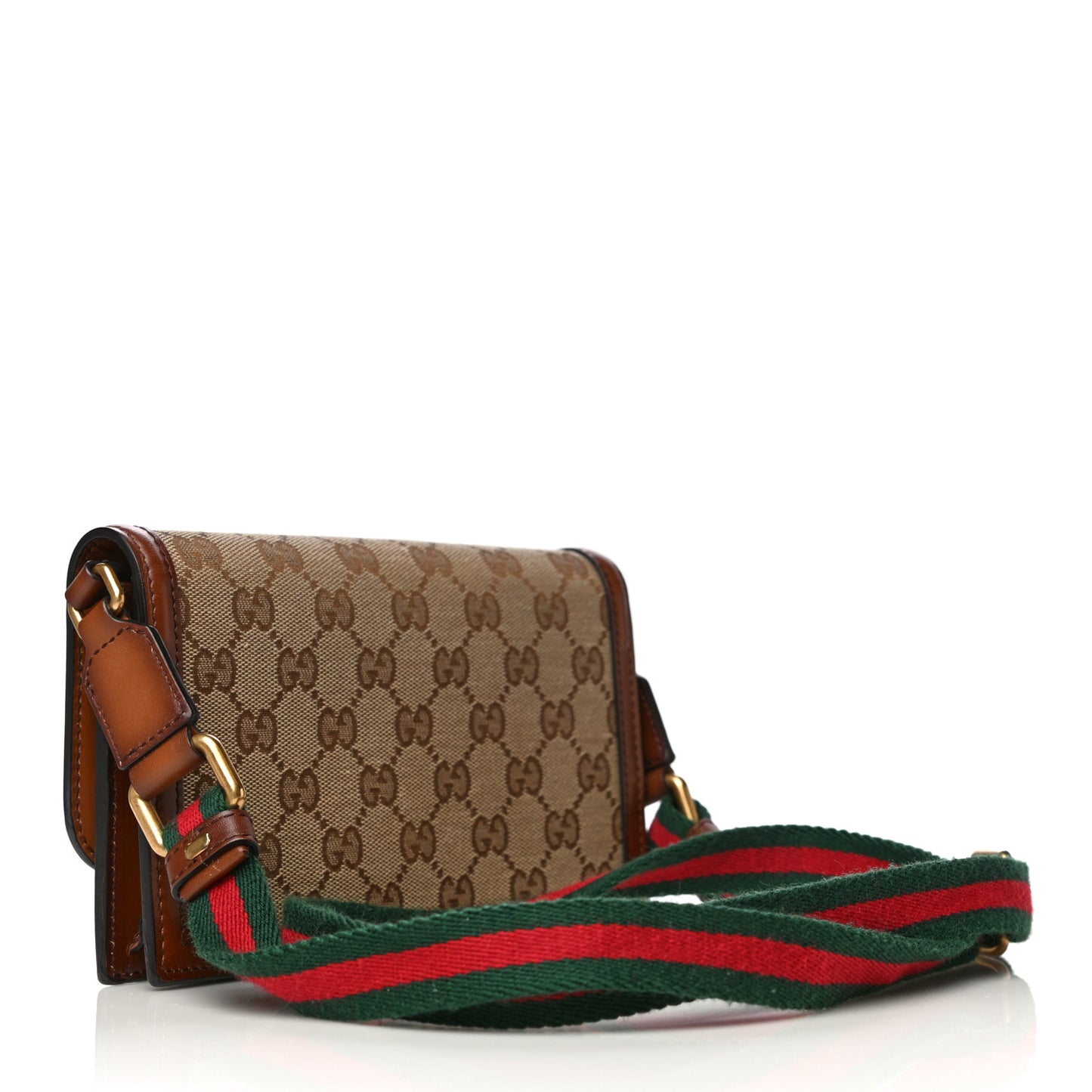 Monogram Lady Web Convertible Wallet Beige Cuir