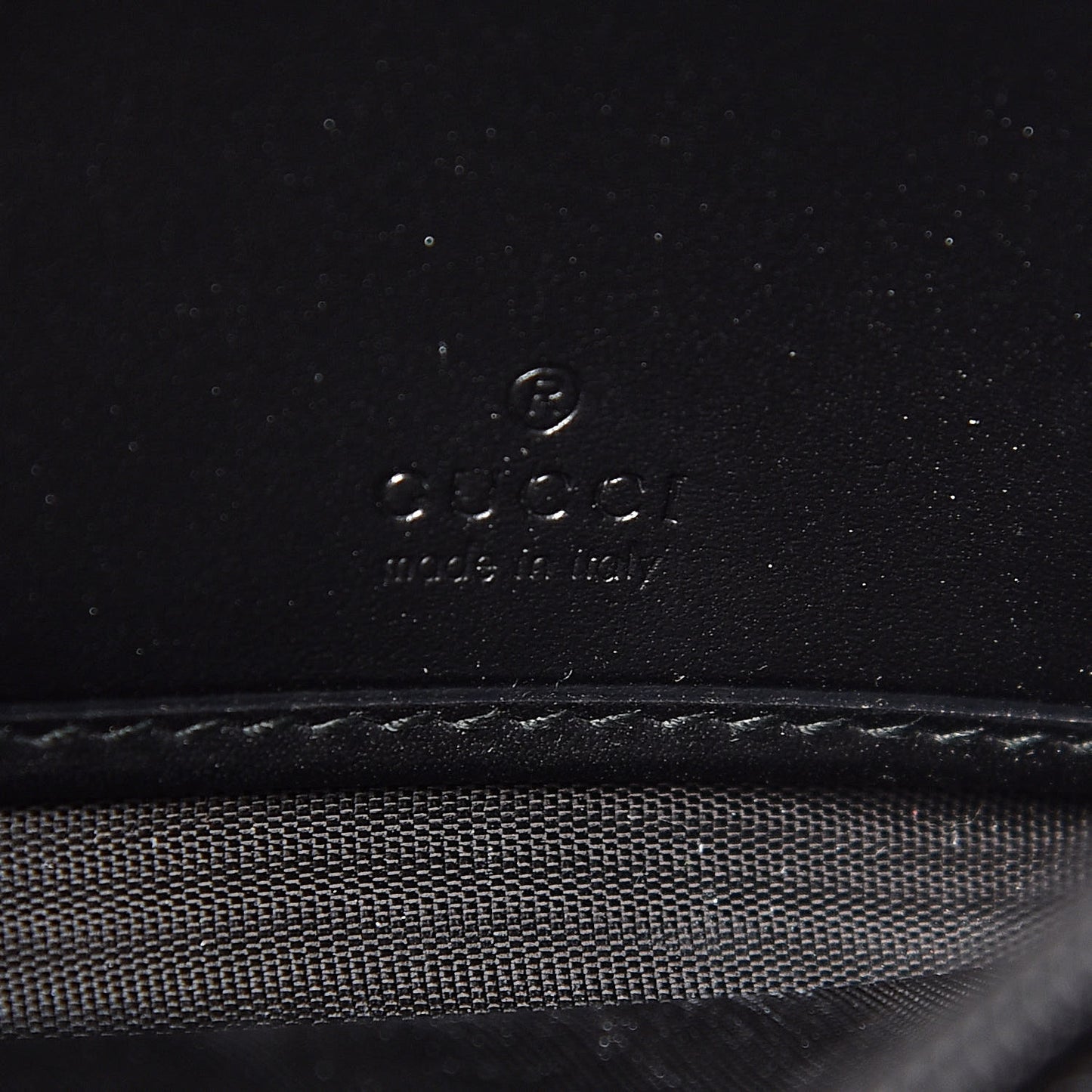 Guccissima Continental Flap Wallet Black