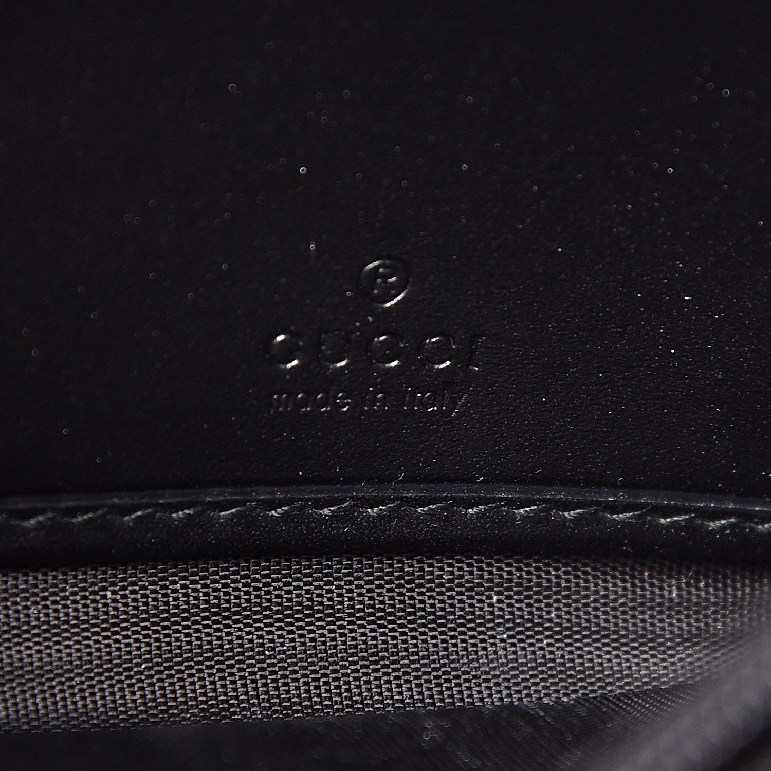 Gucci Guccissima Continental Flap Wallet Black 7 of 9