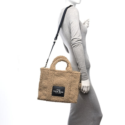 Marc Jacobs Polyester Cotton Medium The Teddy Traveler Tote Bag Beige 2 of 15