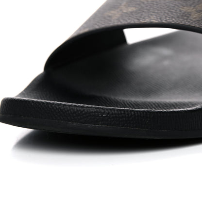 Louis Vuitton Rubber Monogram Mens Waterfront Mules 8.5 Macassar 9 of 16