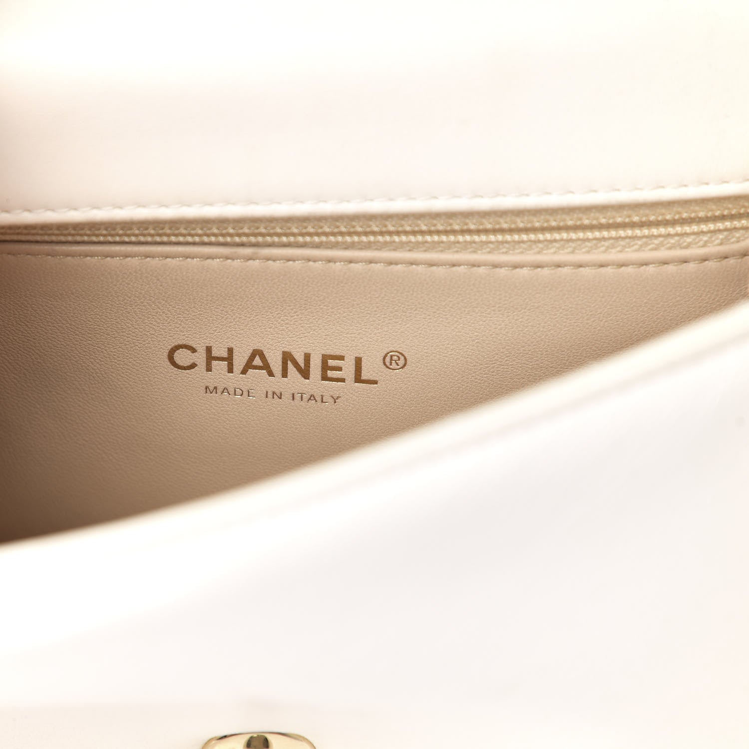 Chanel Lambskin Mini Carry Chic Flap White 6 of 11