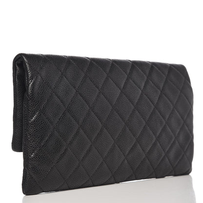 Chanel Caviar Quilted CC Beauty Clutch Black 3 of 8
