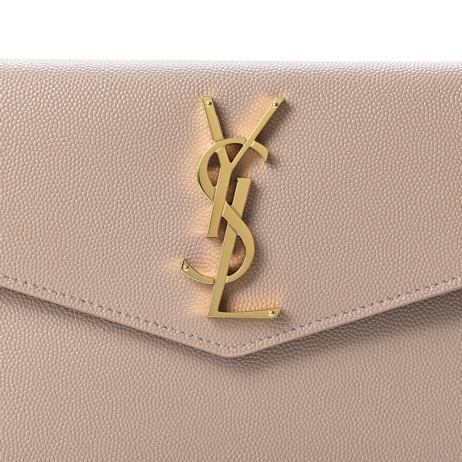 Saint Laurent Grain De Poudre Uptown Pouch Dark Beige 6 of 9
