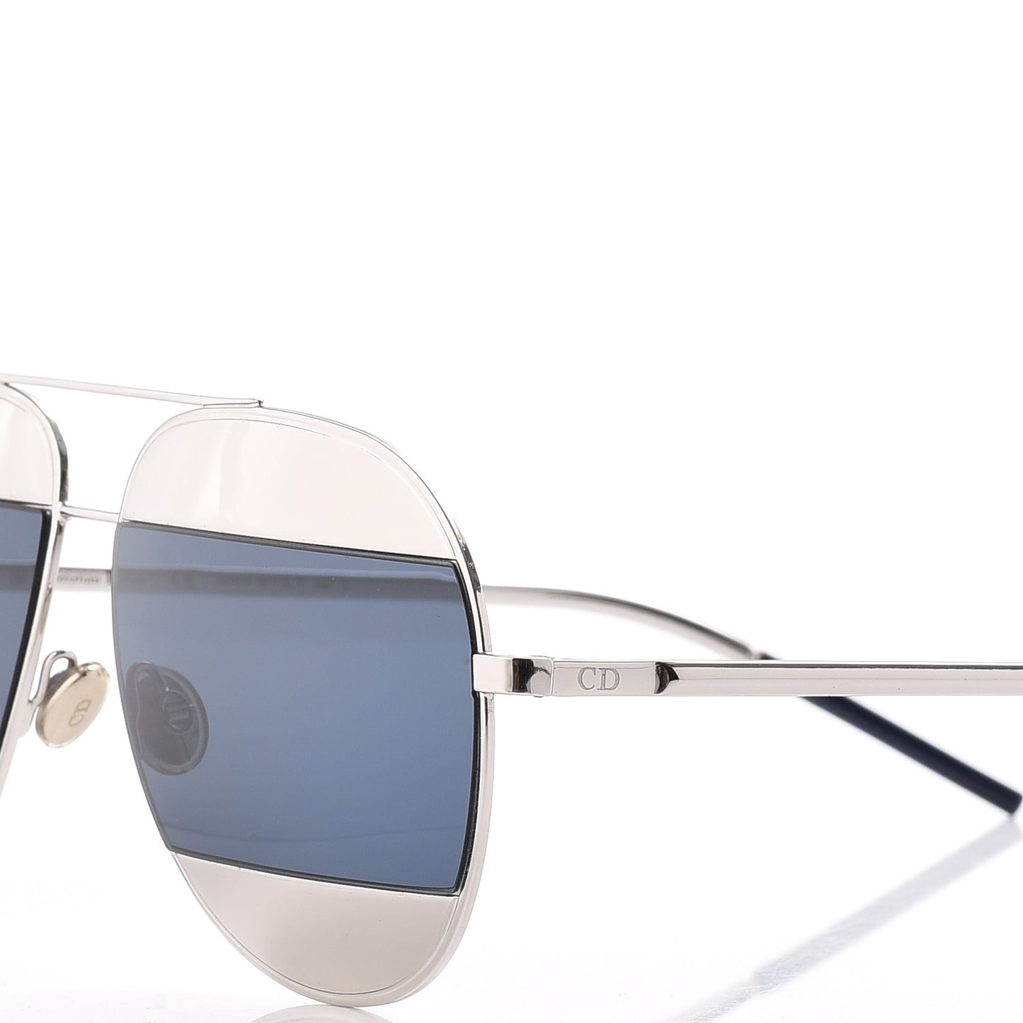 Split 1 Aviator Sunglasses Silver