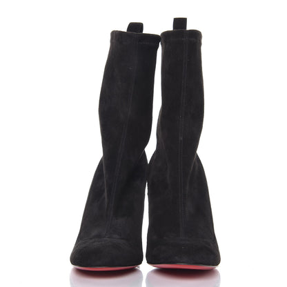 Christian Louboutin Veau Velours Stretch Gena 85 Bootie 36 Black 2 of 10