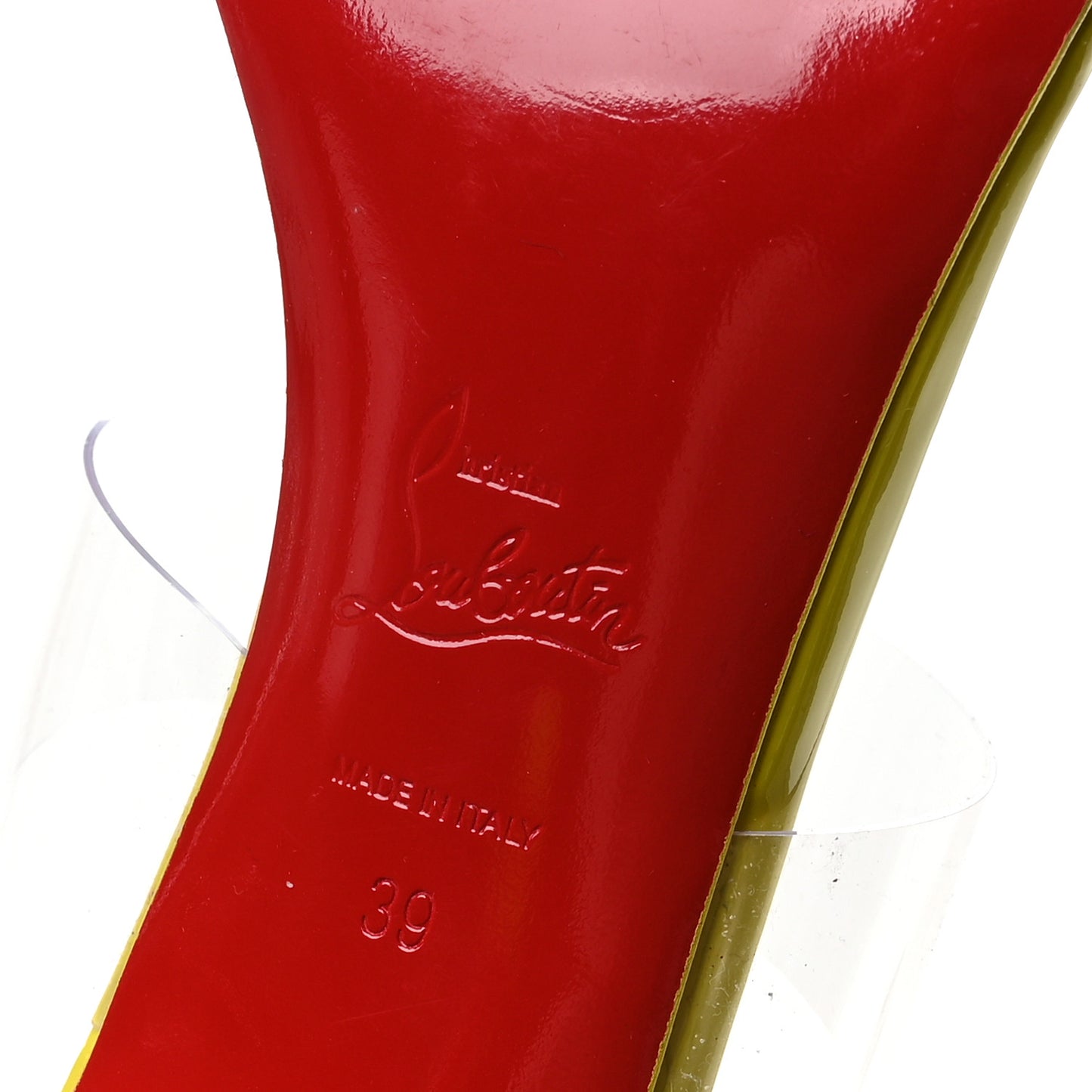 Patent PVC Just Nothing 85 Slide Sandals 39 Citrus