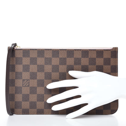 Louis Vuitton Damier Ebene Neverfull MM GM Pochette Rose Ballerine 2 of 7