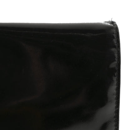 Chanel Patent Timeless CC Compact French Wallet Black 10 of 11