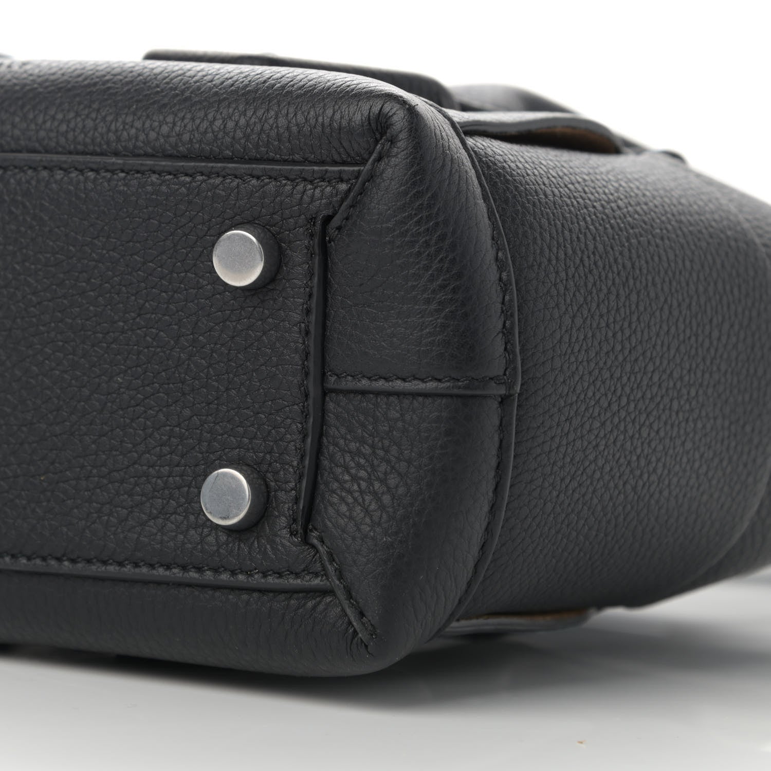Bottega Veneta Grained Calfskin Mini Maxi Intrecciato Arco 33 Black 10 of 10