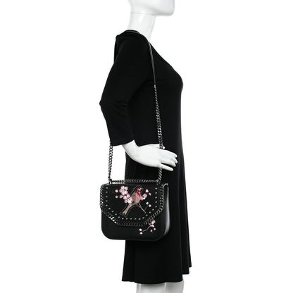 Stella McCartney Eco Alter Nappa Medium Falabella Box Bird Shoulder Bag Black 2 of 10