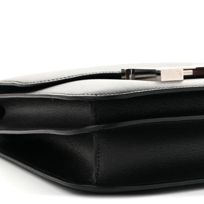 Hermes Madame Calfskin Lizard Constance 24 Black Ombre 9 of 11