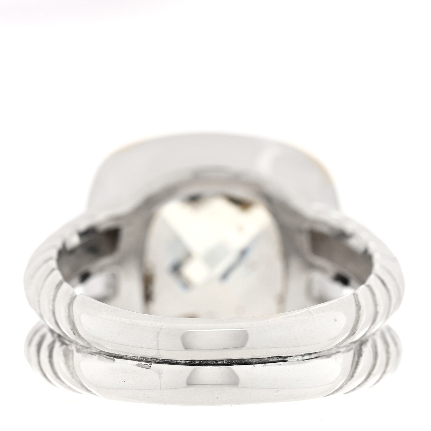 David Yurman Sterling Silver Diamond Prasiolite 11mm Albion Ring 57 8 3 of 5