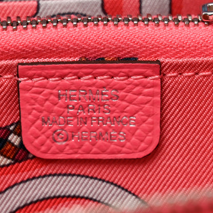 Hermes Epsom Silk'In Compact Wallet Rose Jaipur 6 of 8