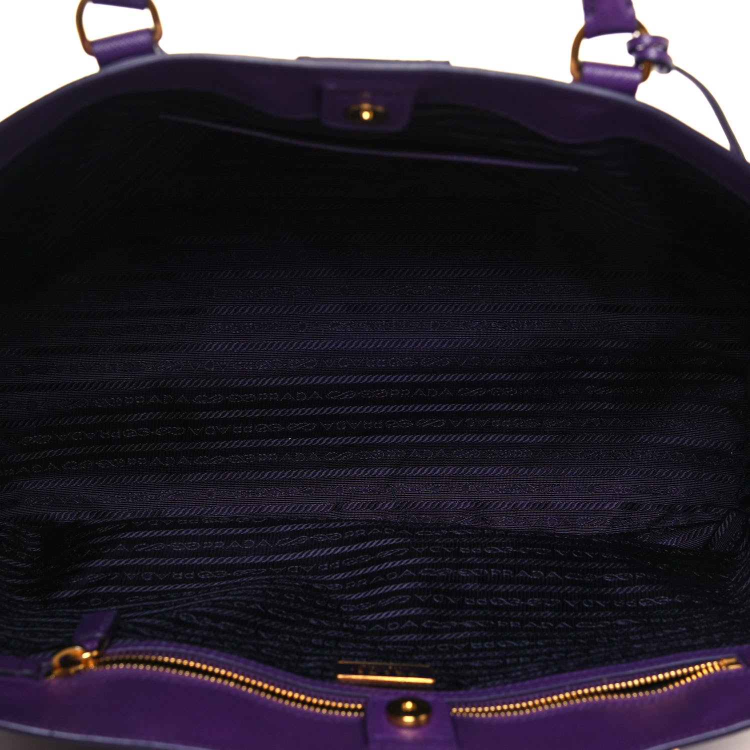 Prada Saffiano Lux Large Tote Iris 4 of 11