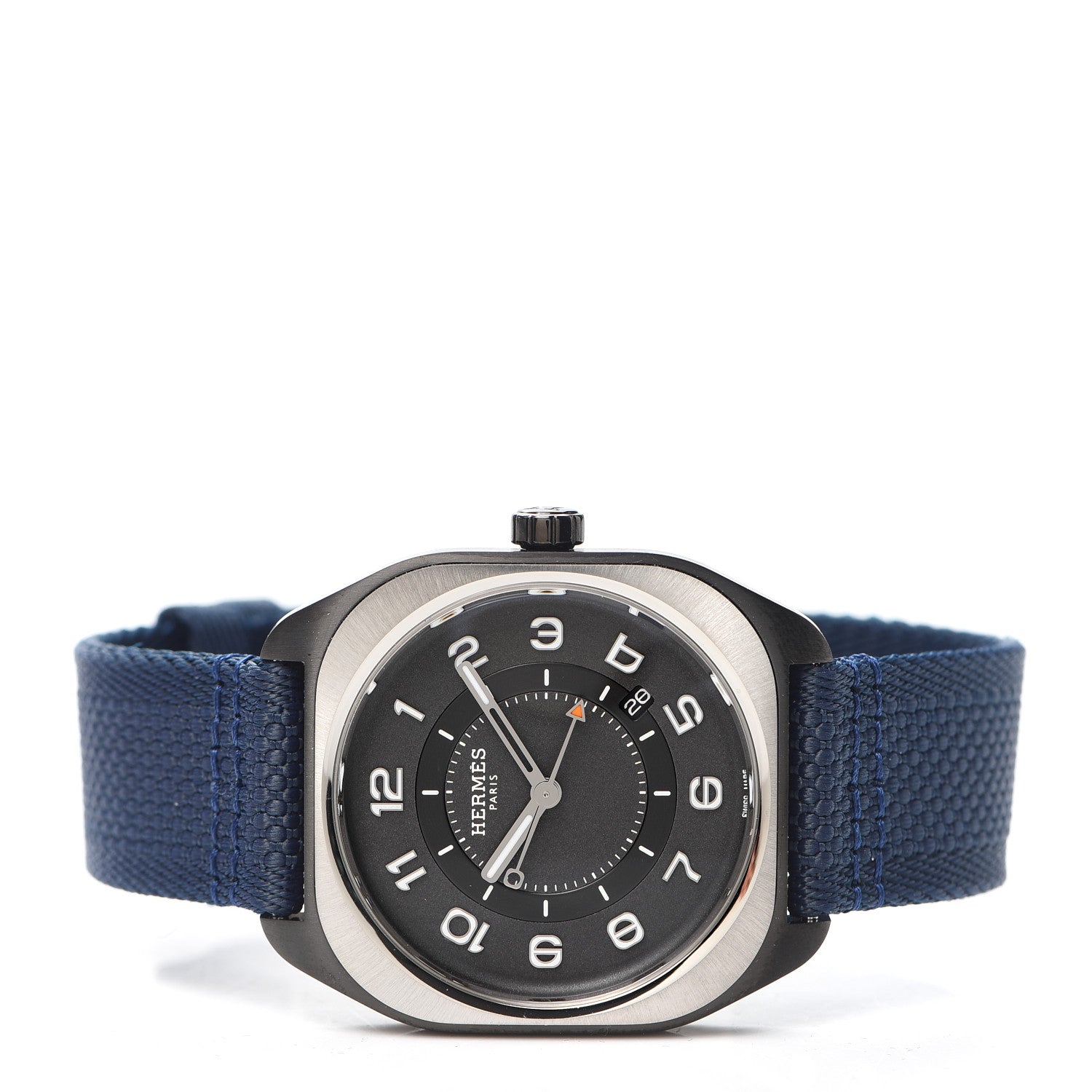 Hermes DLC Coated Titanium Nylon 39mm H08 Automatic Watch Bleu Abysse 2 of 6