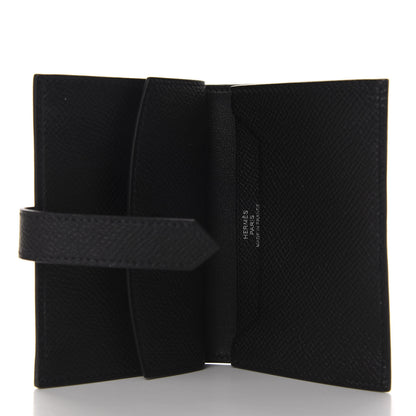 Hermes Epsom Mini Bearn Wallet Black 5 of 7
