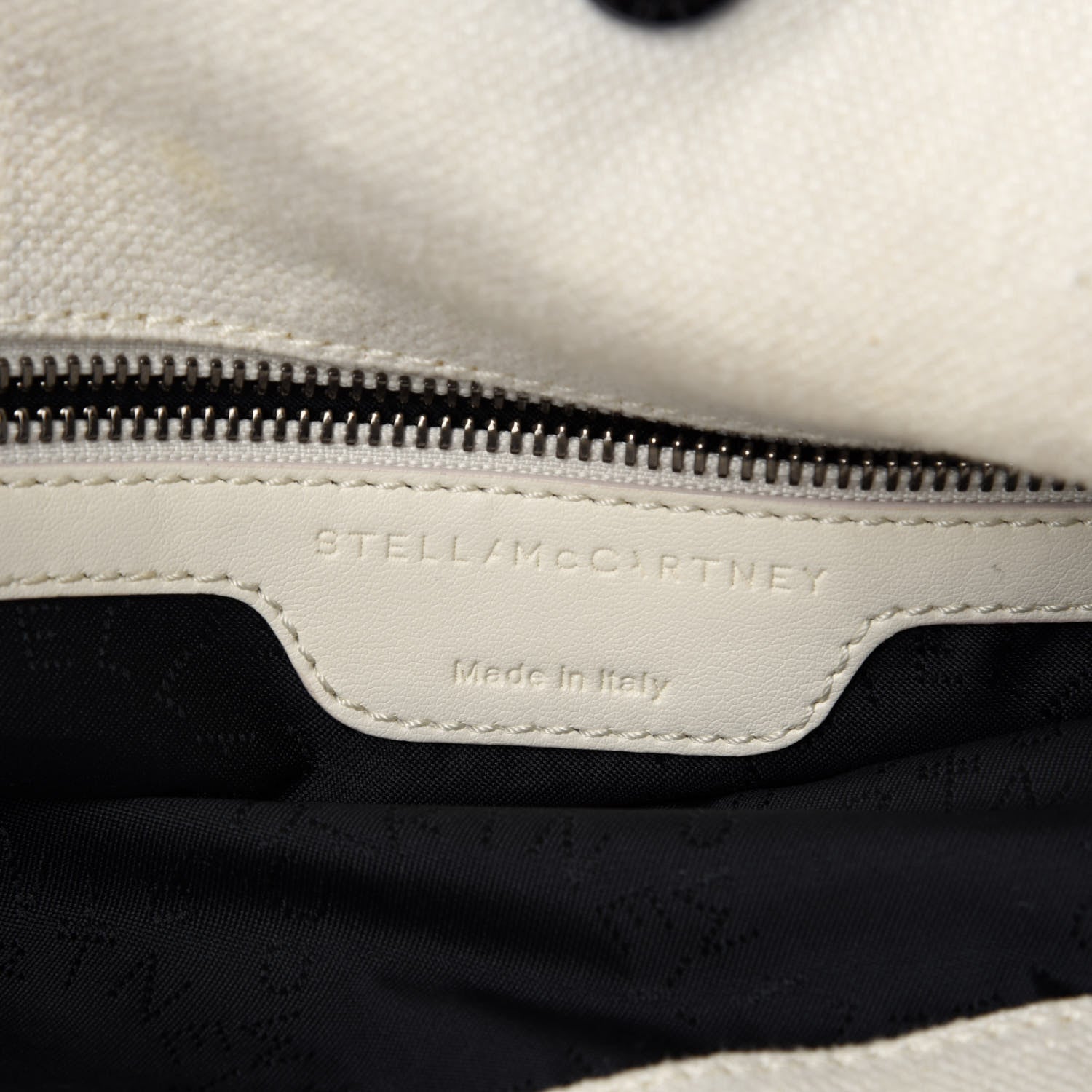 Stella McCartney Linen Falabella Fold Over Tote Pure White 9 of 10