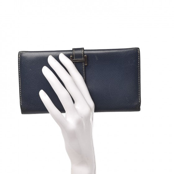 Epsom Bearn Gusset Wallet Bleu Saphir