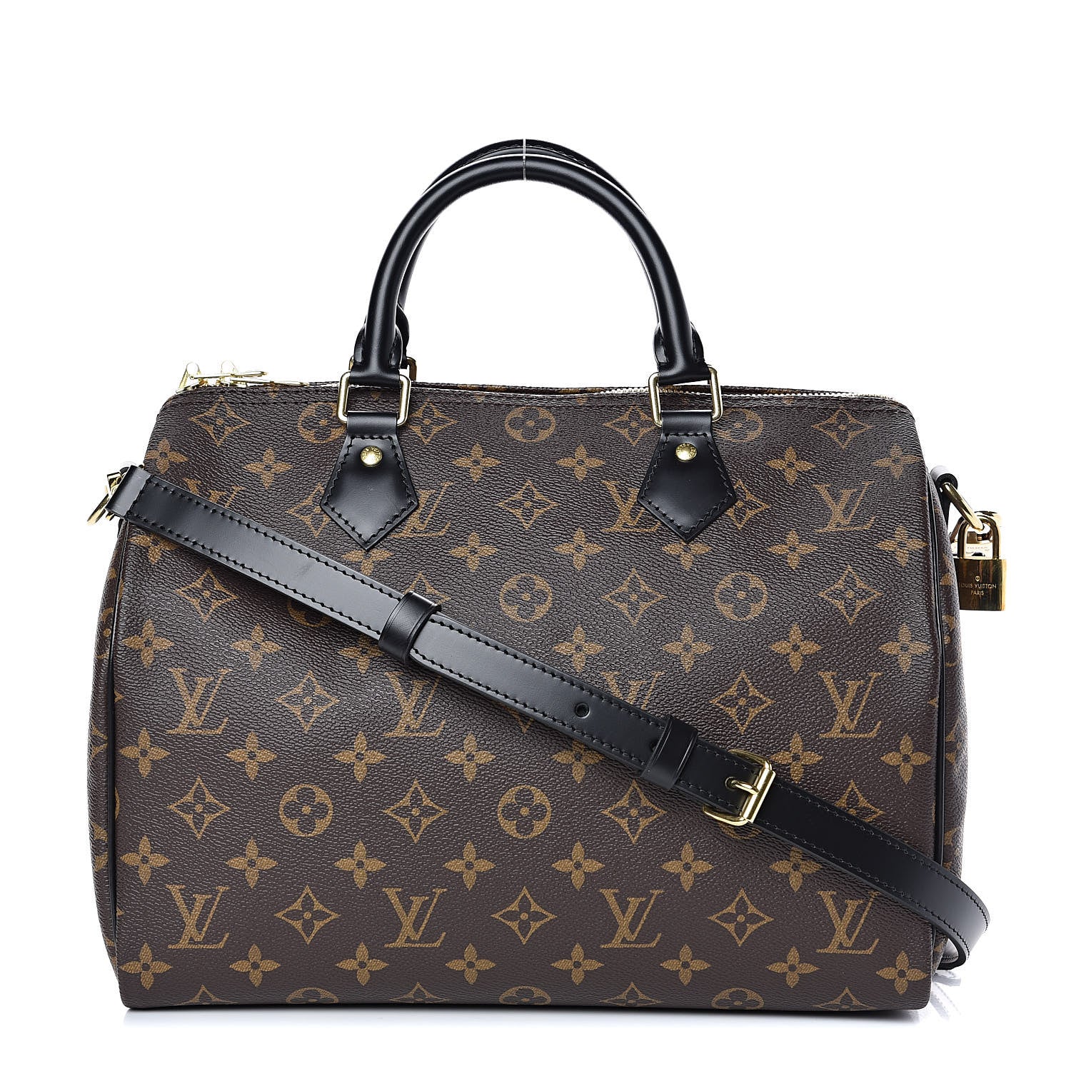 Louis Vuitton Monogram My World Tour Speedy Bandouliere 30 Black 1 of 9