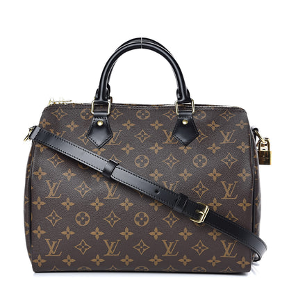 Louis Vuitton Monogram My World Tour Speedy Bandouliere 30 Black 1 of 9