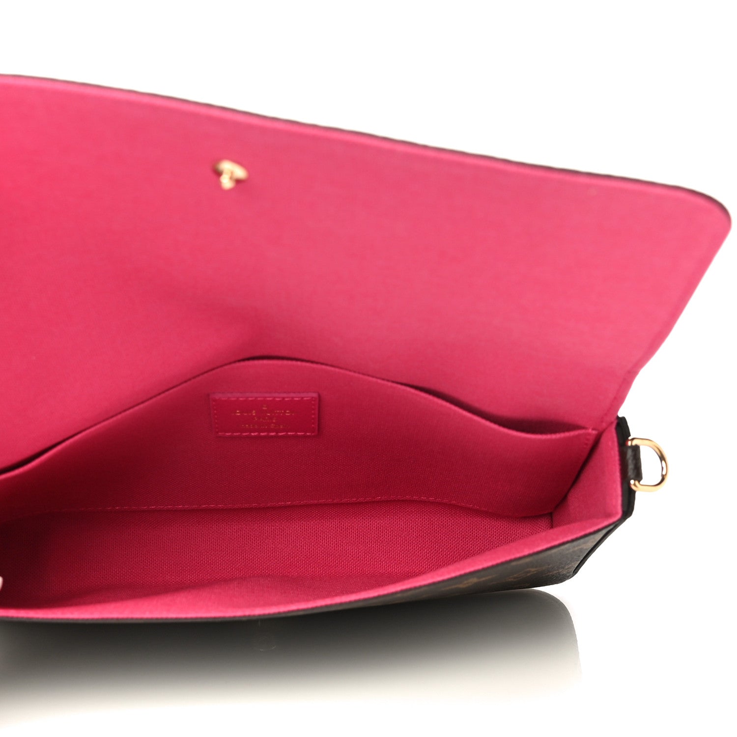 Louis Vuitton Monogram 2021 Christmas Animation Hollywood Pochette Felicie Chain Wallet Fuchsia 6 of 11