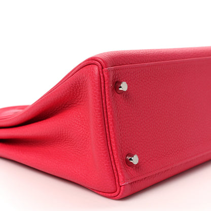Hermes Taurillon Clemence Kelly Retourne 32 Rose Extreme 7 of 11