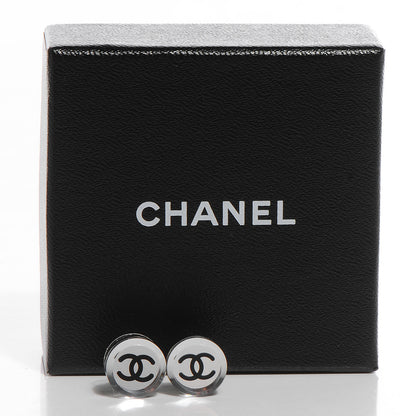 Chanel Translucent Resin CC Earrings Black 4 of 6